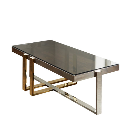 Native Home Lifestyle Nexus Gold And Silver Coffee Table